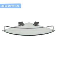 Полка стеклянная угловая, 22 см